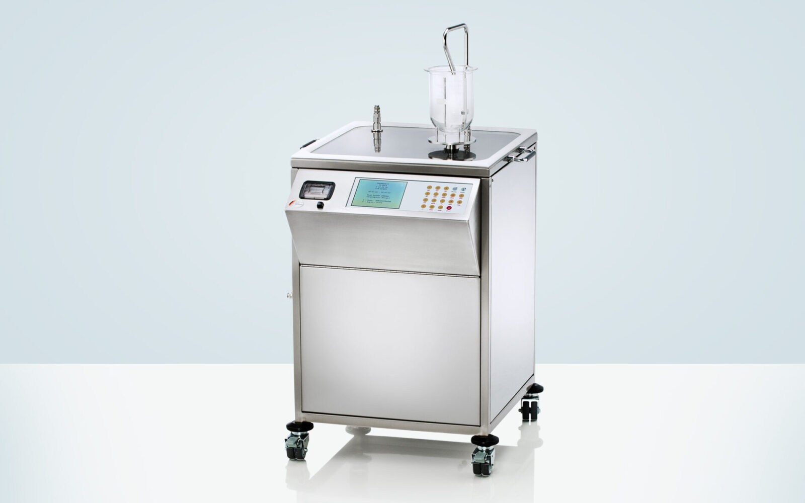 Affidabile e pratico compagno di laboratorio per degasare, riscaldare e dosare con precisione i media di dissoluzione