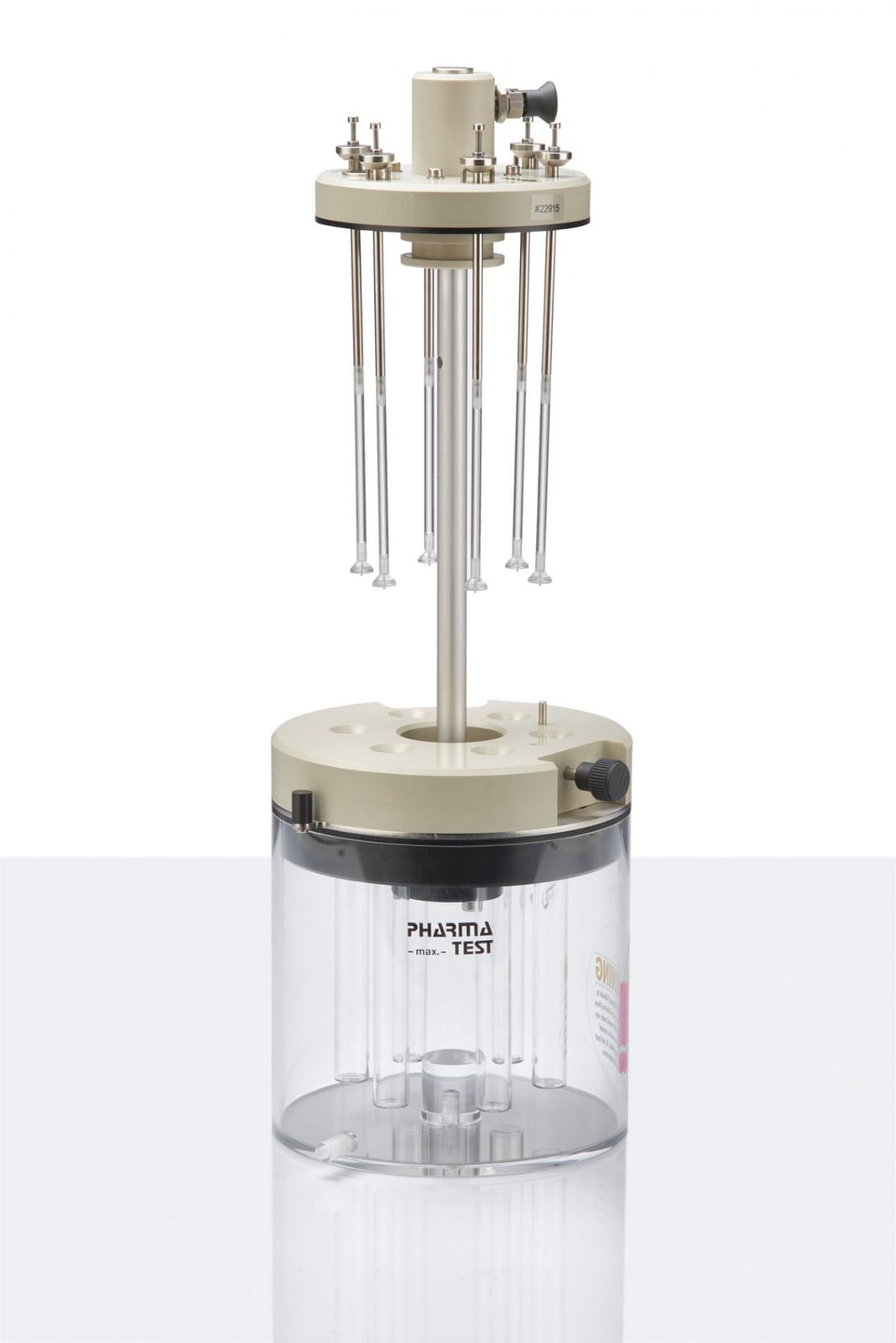 Il gruppo per il test di penetrazione delle supposte SPT-6 si utilizza in uno strumento per il test di disgregazione delle compresse Pharma Test PTZ AUTO o PTZ-S