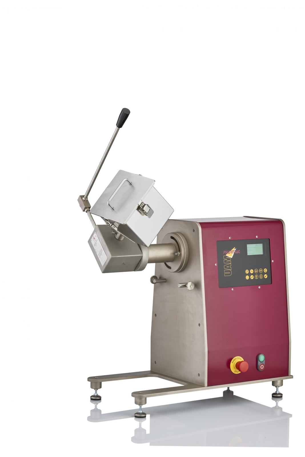 Miscelatori a cubo in acciaio inox CM-3.5 e CM-7.5 per volumi diversi