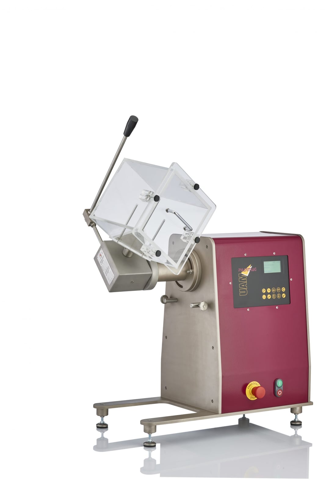 Miscelatori a cubo in plexiglas CMP-7.5 e CMP-12 per volumi diversi